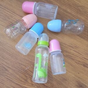 NEW! Evenflo Custom Made Baby Bottle Set for Kids Play Doll Bottles 6 Bottles
